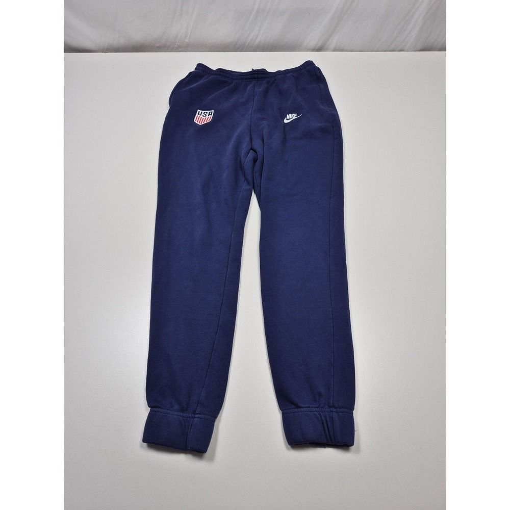 USA Soccer Pants Women's Medium Blue Nike USMNT Fleece Sweatpants CZ4330-421